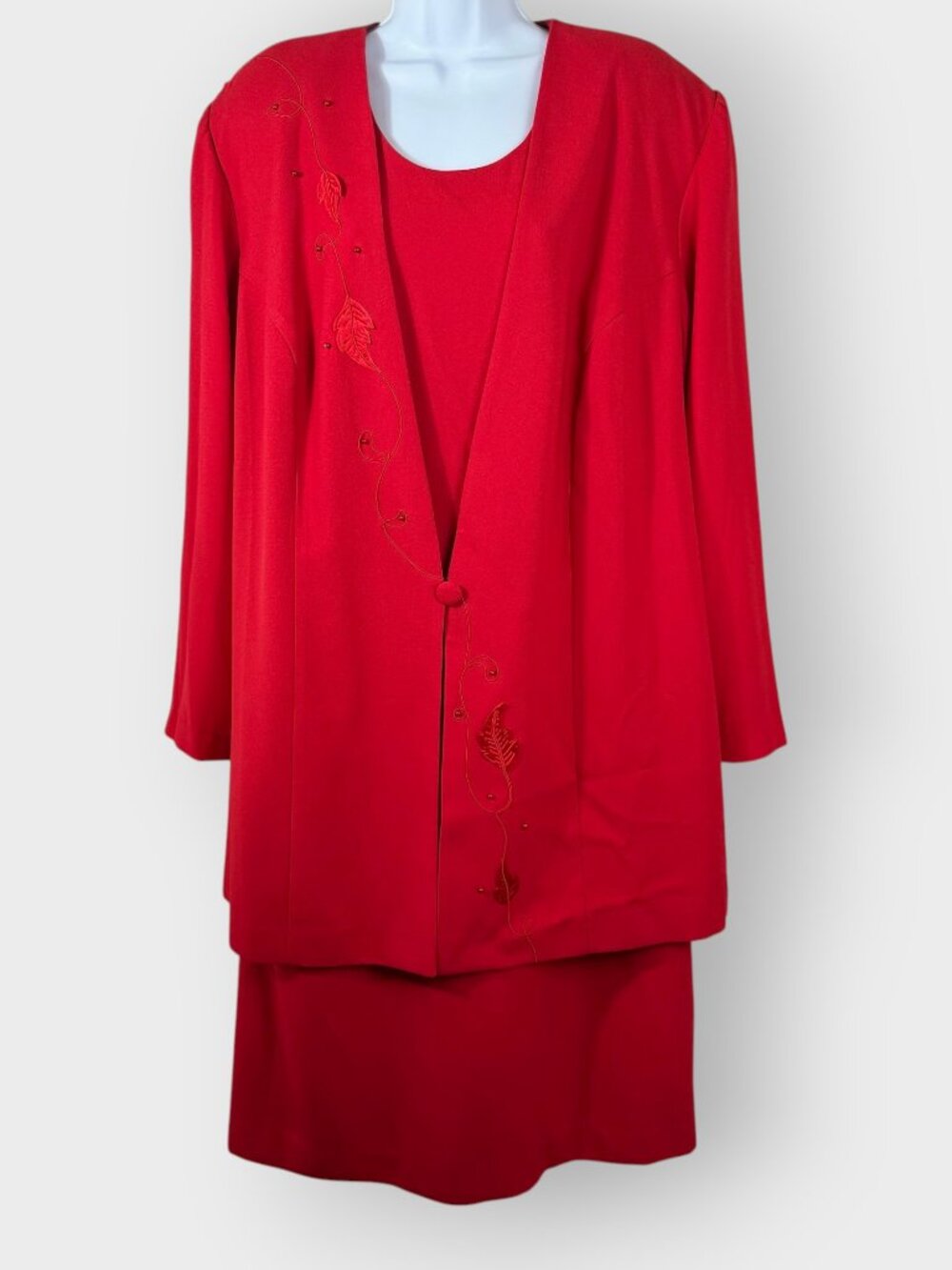 NEW Studio I Dress with Attached Jacket | 24W | Red | Mother of the Bride Groom